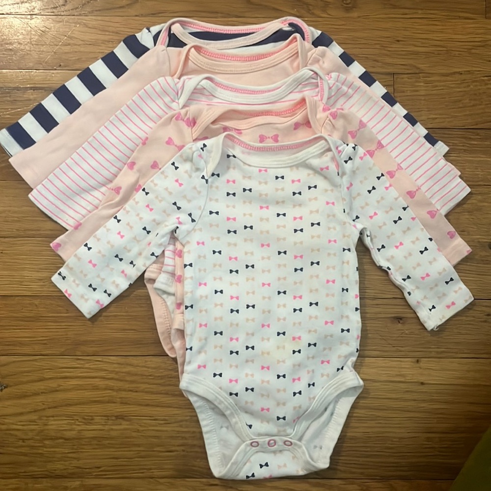 Cat & Jack 0-3M Longsleeve Onesies